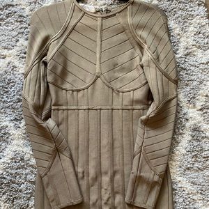 House of CB army green mini dress